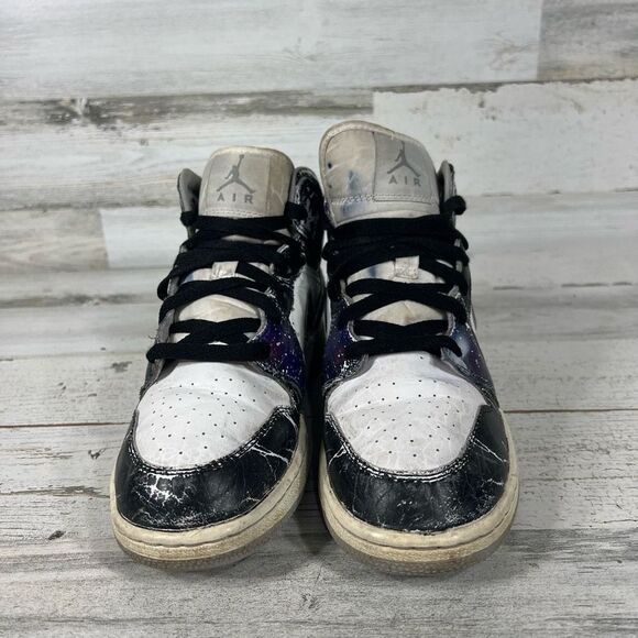 Nike Kids Air Jordan 1 High‎ OG Tie Dye PS Cu0449 100 Sneaker Black & White Size - Picture 4 of 8
